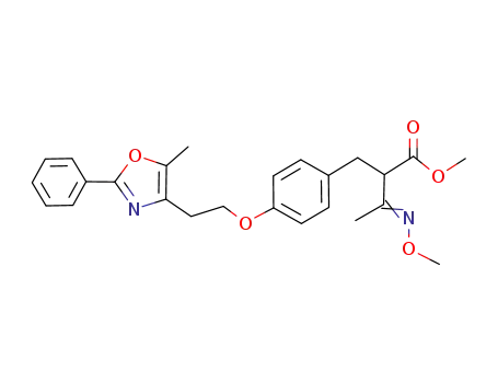 3-methoxyimino-2-{4-[2-(5-methyl-2-phenyl-oxazole-4-yl)-ethoxy]-benzyl}-butyric acid methyl ester