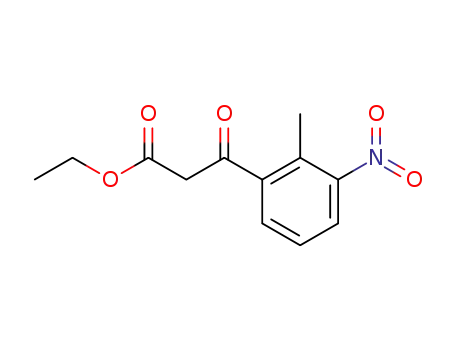 Molecular Structure of 136774-69-1 (ethyl 3-(2-methyl-3-nitrophenyl)-3-oxopropionate)