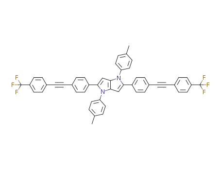2,5-di(4-(4-trifluoromethylphenylethynyl)phenyl)-1,4-di(4-methylphenyl)-1,4-dihydropyrrolo[3,2-b]pyrrole