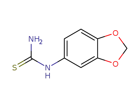 Molecular Structure of 65069-55-8 (1-(3,4-METHYLENEDIOXYPHENYL)-2-THIOUREA)