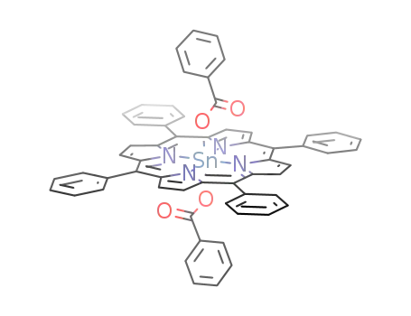 Molecular Structure of 129997-27-9 ((trans-dibenzoato)(5,10,15,20-tetraphenylporphyrinato)tin(IV))