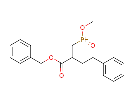 Molecular Structure of 153642-81-0 (benzyl 2-((methoxyphosphinyl)methyl)-4-phenylbutanoate)