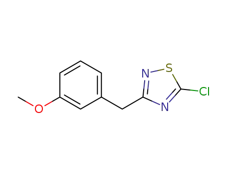 Molecular Structure of 946418-99-1 (3-(5-Chloro-1,2,4-thiadiazol-3-yl)anisole)