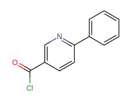 Molecular Structure of 257876-10-1 (6-Phenylnicotinoyl chloride)
