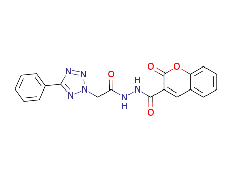 2-oxo-N'-(2-(5-phenyl-2H-tetrazol-2-yl)acetyl)-2H-chromene-3-carbohydrazide