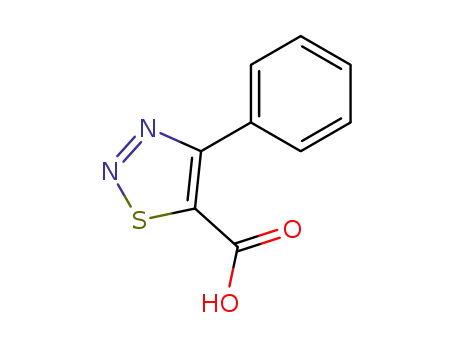 Molecular Structure of 78875-63-5 (4-PHENYL-1,2,3-THIADIAZOLE-5-CARBOXYLIC ACID)