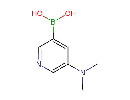 Molecular Structure of 1018680-09-5 (5-(dimethylamino)pyridin-3-ylboronic acid)