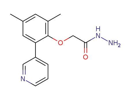 Molecular Structure of 1572184-81-6 (2-(2,4-dimethyl-6-(pyridin-3-yl)phenoxy)acetohydrazide)