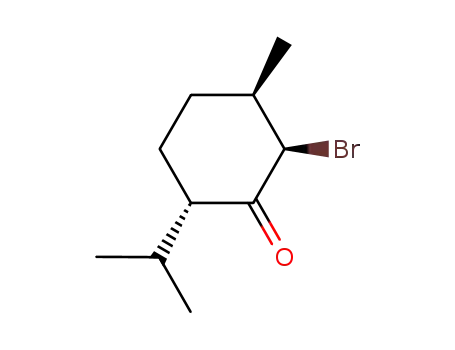 Molecular Structure of 929033-26-1 (Cyclohexanone, 2-bromo-3-methyl-6-(1-methylethyl)-, (2R,3R,6S)-)