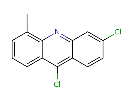 Molecular Structure of 88914-96-9 (Acridine, 3,9-dichloro-5-methyl-)