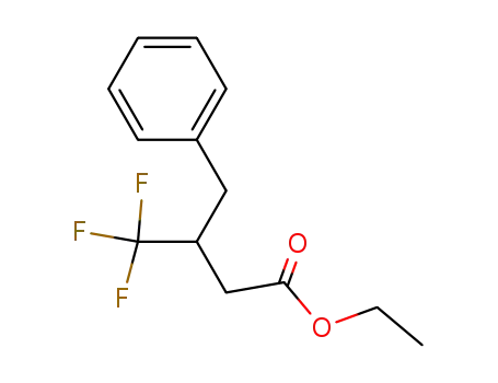 Molecular Structure of 198632-97-2 (Benzenebutanoic acid, b-(trifluoromethyl)-, ethyl ester)