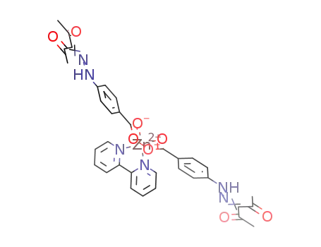 [Zn(4-[N'-(1-acetyl-2-oxopropylidene)hydrazino]benzoic acid(-1H))2(2,2'-bipyridine)]