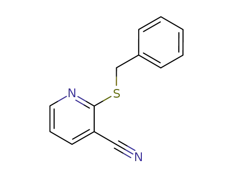 Molecular Structure of 89407-37-4 (2-(benzylsulfanyl)pyridine-3-carbonitrile)