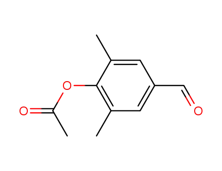 Molecular Structure of 95306-94-8 (4-formyl-2,6-dimethylphenyl acetate)