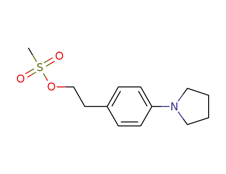 Benzeneethanol, 4-(1-pyrrolidinyl)-, methanesulfonate (ester)