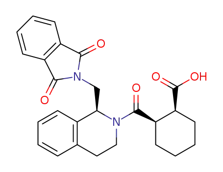 (1S,2R)-2-[(1S)-1-[(1,3-dioxo-2,3-dihydro-1H-isoindol-2-yl)methyl]-1,2,3,4-tetrahydroisoquinolin-2-carbonyl]cyclohexane-1-carboxylic acid
