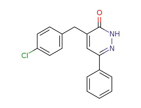 Molecular Structure of 58050-61-6 (3(2H)-Pyridazinone, 4-[(4-chlorophenyl)methyl]-6-phenyl-)