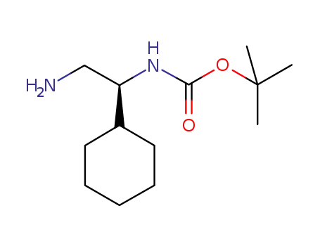 Molecular Structure of 1111598-02-7 ((2-Amino-1-cyclohexyl-ethyl)-carbamic acid tert-butyl ester)