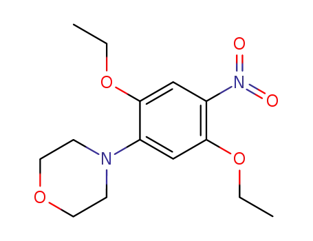 Molecular Structure of 86-16-8 (4-(2,5-Diethoxy-4-nitrophenyl)morpholine)