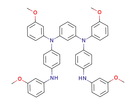Molecular Structure of 255883-47-7 (N,N'-bis{4-(3-methoxyanilino)phenyl}-N,N'-bis(3-methoxyphenyl)-1,3-benzenediamine)
