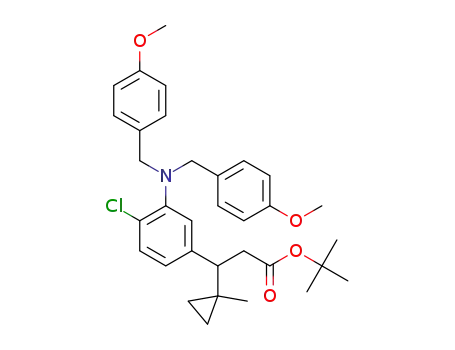 tert-butyl 3-{3-[bis(4-methoxybenzyl)amino]-4-chlorophenyl}-3-(1-methylcyclopropyl)propanoate