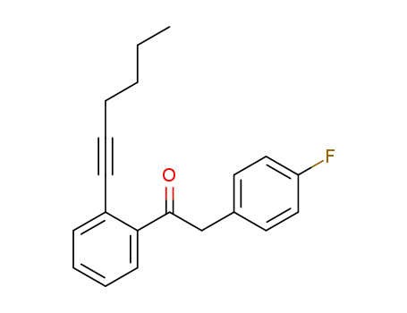 Ethanone, 2-(4-fluorophenyl)-1-[2-(1-hexynyl)phenyl]-