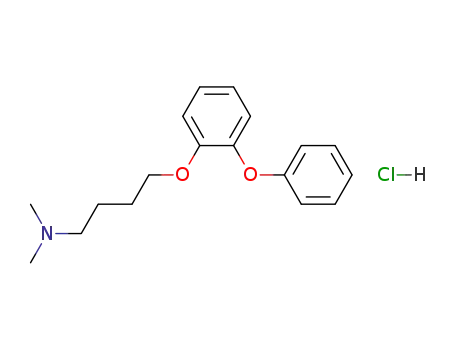 Molecular Structure of 62232-40-0 (1-Butanamine, N,N-dimethyl-4-(2-phenoxyphenoxy)-, hydrochloride)