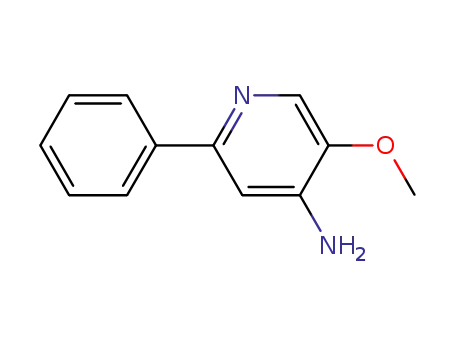 Molecular Structure of 848580-36-9 (4-Pyridinamine,5-methoxy-2-phenyl-(9CI))