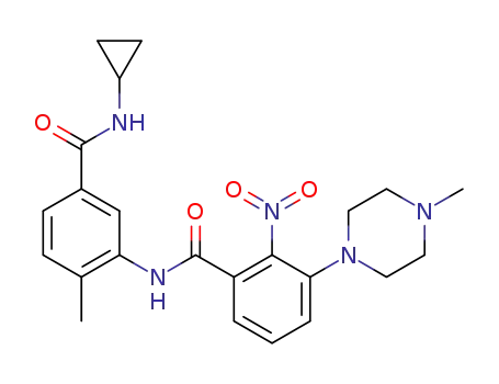 N-{5-[(cyclopropylamino)carbonyl]-2-methylphenyl}-3-(4-methyl-piperazin-1-yl)-2-nitrobenzamide