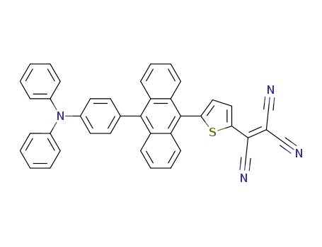 1-(5-(10-(4-(diphenylamino)phenyl)anthracen-9-yl)thiophen-2-yl)ethene-1,2,2-tricarbonitrile