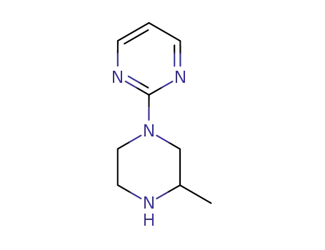Molecular Structure of 59215-34-8 (Pyrimidine, 2-(3-methyl-1-piperazinyl)- (9CI))
