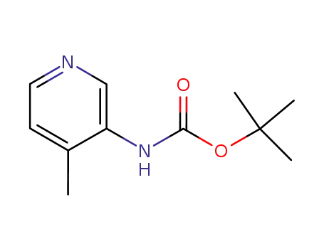 Molecular Structure of 180253-66-1 (3-(BOC-AMINO)-4-PICOLINE)
