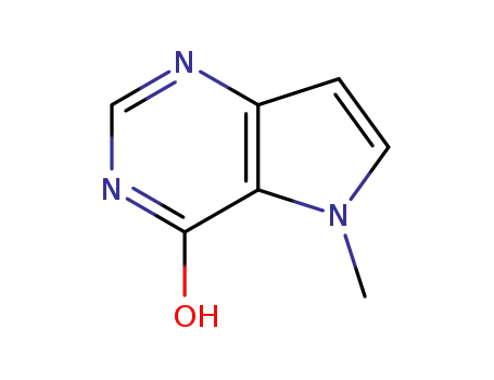 Molecular Structure of 919278-72-1 (5-METHYL-5H-PYRROLO[3,2-D]PYRIMIDIN-4-OL)