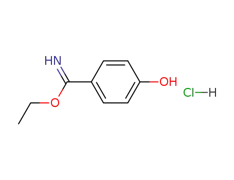 Molecular Structure of 54998-28-6 (Ethyl 4-hydroxybenzimidate hydrochloride)