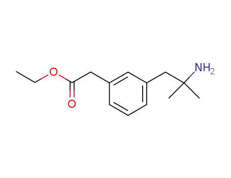 Benzeneacetic acid, 3-(2-amino-2-methylpropyl)-, ethyl ester