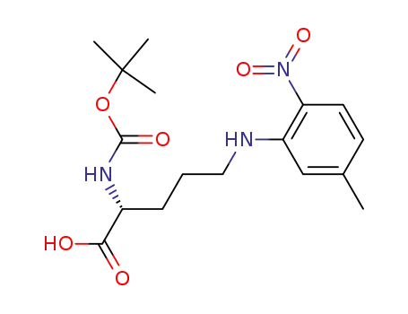 (2R)-2-(N-(1,1-Dimethylethoxycarbonyl)amino)-5-(5-methyl-2-nitrophenylamino)pentanoic acid