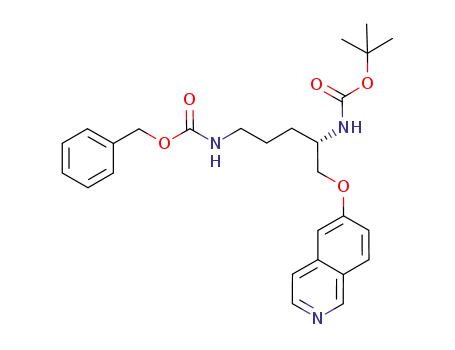 (S)-5-isoquinolin-6-yloxy-4-N-Boc-1-N'-Z-pentane-1,4-diamine
