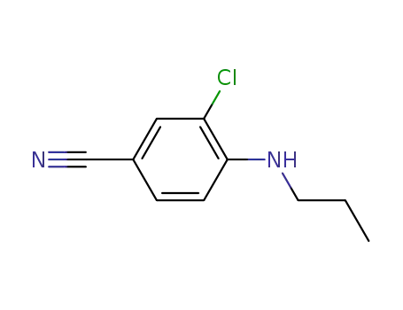 Molecular Structure of 917388-71-7 (3-chloro-4-(propylamino)benzonitrile)