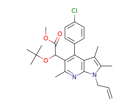 methyl 2-(1-allyl-4-(4-chlorophenyl)-2,3,6-trimethyl-1H-pyrrolo[2,3-b]pyridin-5-yl)-2-tert-butoxyacetate