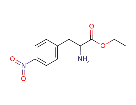 Molecular Structure of 55895-91-5 (DL-Phenylalanine, 4-nitro-, ethyl ester)