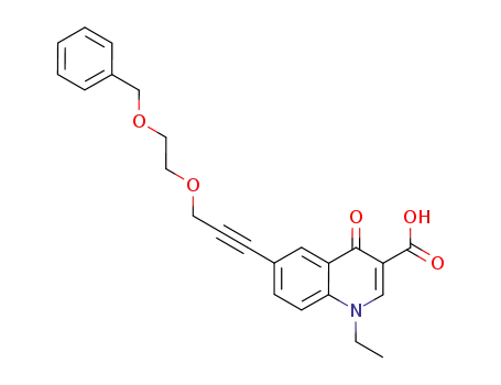 1-ethyl-4-oxo-6-[3-({2-[(phenylmethyl)oxy]ethyl}oxy)-1-propyn-1-yl]-1,4-dihydro-3-quinolinecarboxylic acid