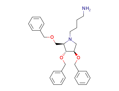 (4-{(2R,3R,4R)-3,4-bis(benzyloxy)-2-[(benzyloxy)methyl]pyrrolidin-1yl}butyl)amine