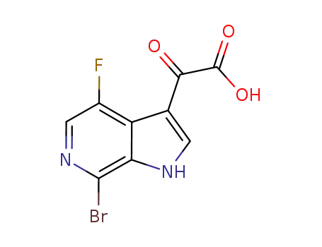 1H-Pyrrolo[2,3-c]pyridine-3-acetic acid, 7-bromo-4-fluoro-a-oxo-