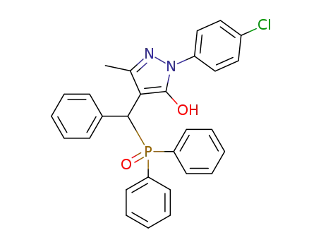 1-(4-chlorophenyl)-4-((diphenylphosphoryl)(phenyl)methyl)-3-methyl-1H-pyrazol-5-ol
