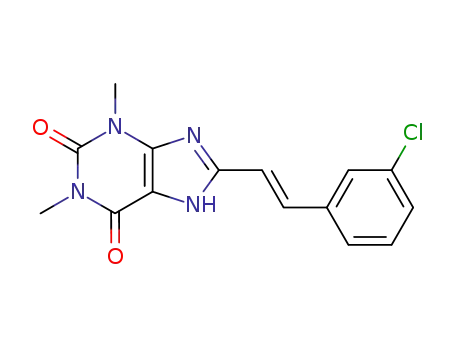 8-[(E)-2-(3-Chloro-phenyl)-vinyl]-1,3-dimethyl-3,7-dihydro-purine-2,6-dione