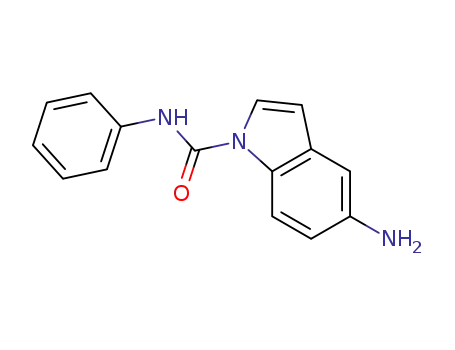 Molecular Structure of 670253-30-2 (1H-Indole-1-carboxamide,5-amino-N-phenyl-(9CI))