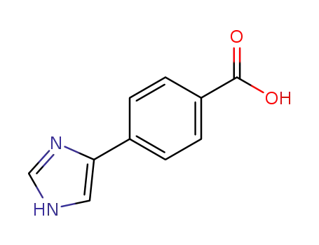 Molecular Structure of 13569-97-6 (4-(1H-IMIDAZOL-4-YL)BENZOIC ACID)
