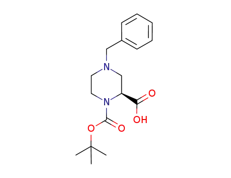 Molecular Structure of 898282-25-2 (4-BENZYL-PIPERAZINE-1,2-DICARBOXYLIC ACID 1-TERT-BUTYL ESTER HYDROCHLORIDE)