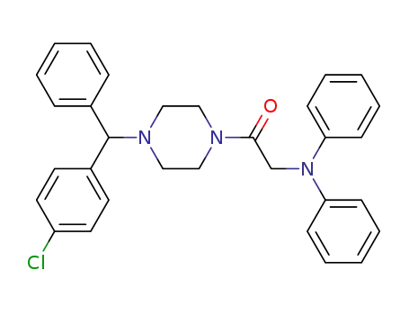 1-{4-[(4-Chloro-phenyl)-phenyl-methyl]-piperazin-1-yl}-2-diphenylaminoethanone
