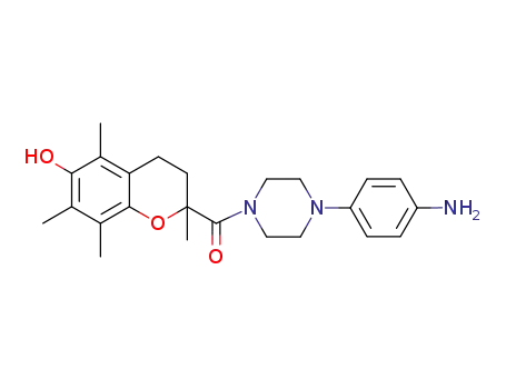 3,4-dihydro-2,5,7,8-tetramethyl-2-{4-[(4-aminophenyl)-1-piperazinyl]-carbonyl}-2H-1-benzopyran-6-ol